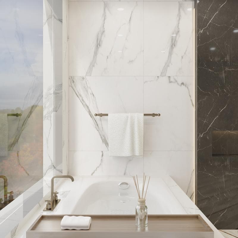 Bianco Venatino Polished 35x35 Rectified - Image 7