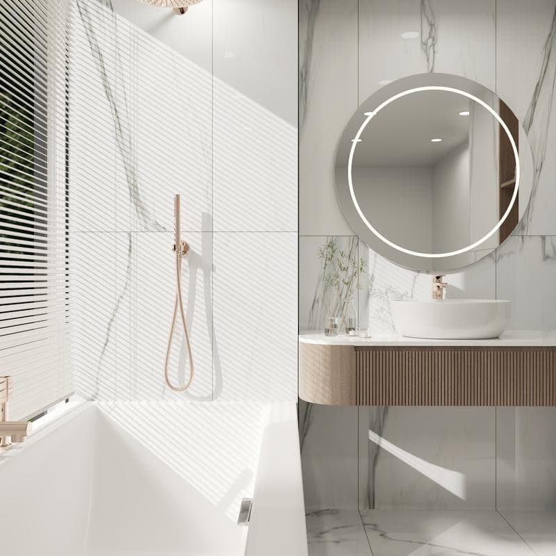 Bianco Venatino Polished 24x48 R - Image 9