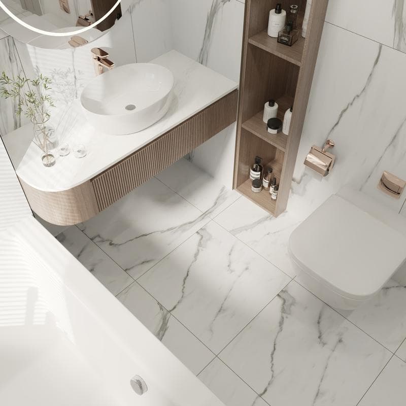 Bianco Venatino Unpolished 24x24 R - Image 7