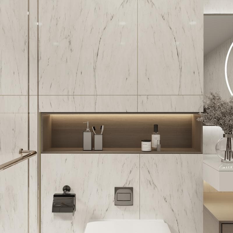 Jewels Mattia White Polished 24x48 R - Image 9