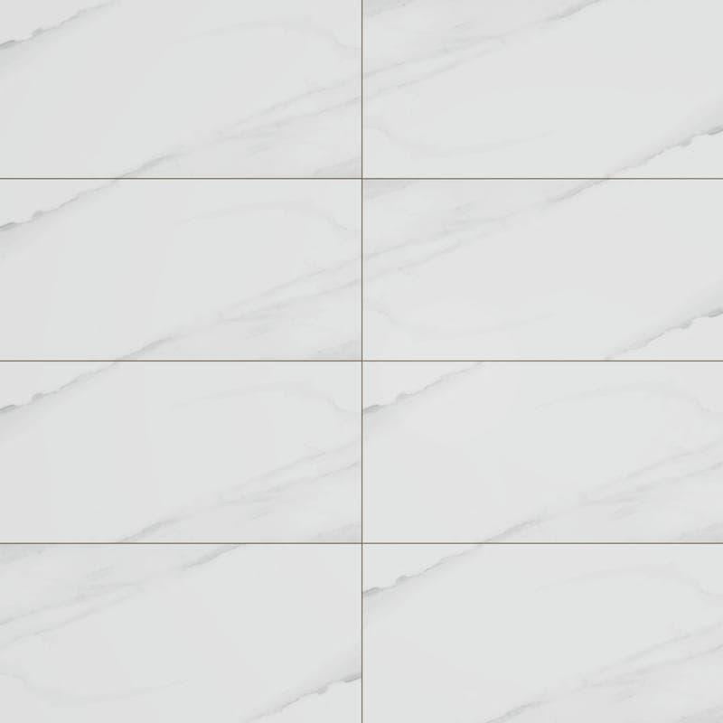 Jewels Vince White Polished 12x24 R - Image 1