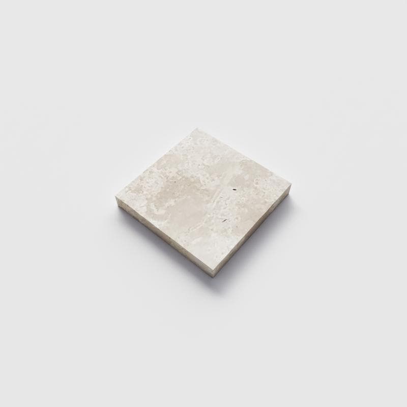 Cordoba Cream (Light/Ivory) Travertine Field Tile 6x6 - Image 2