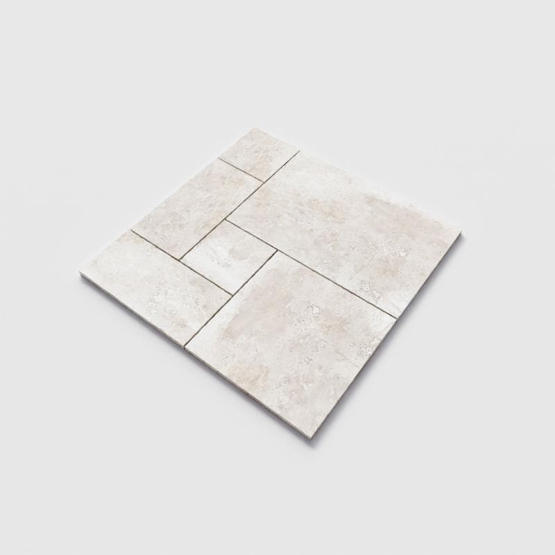 Cordoba Cream (Light/Ivory) Travertine Field Tile French Pattern - Image 2