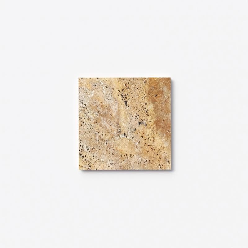Autumn Leaves (Scabos) Travertine Field Tile 18x18 - Image 1