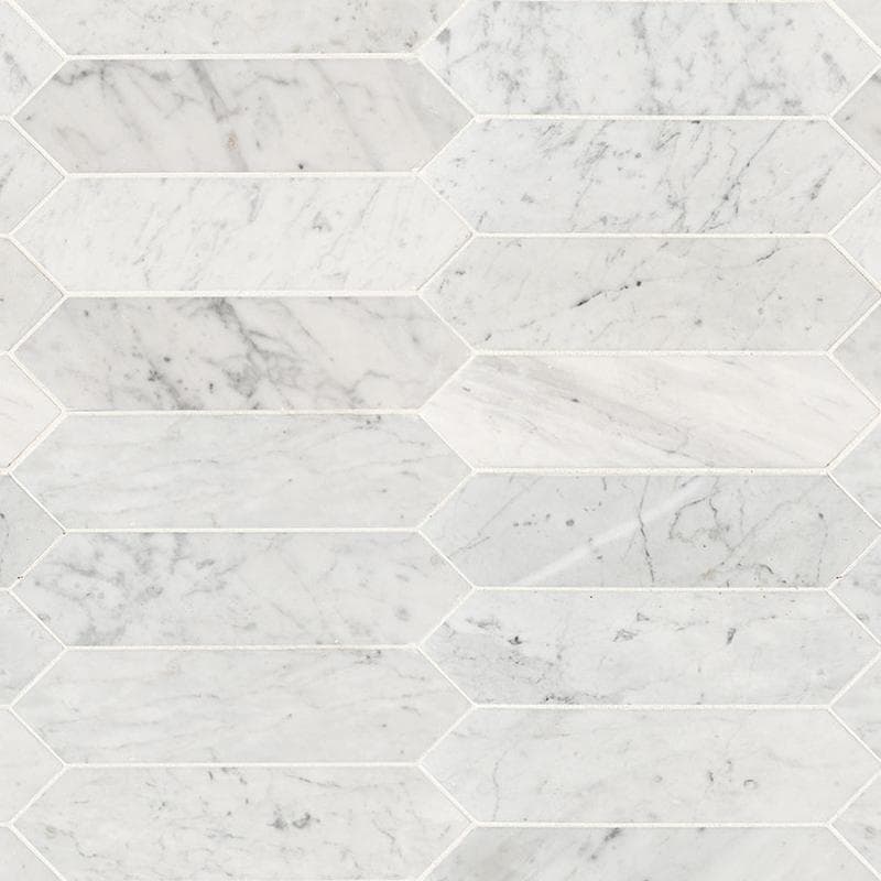 MSI Carrara White 3x12 Picket Honed - Image 2