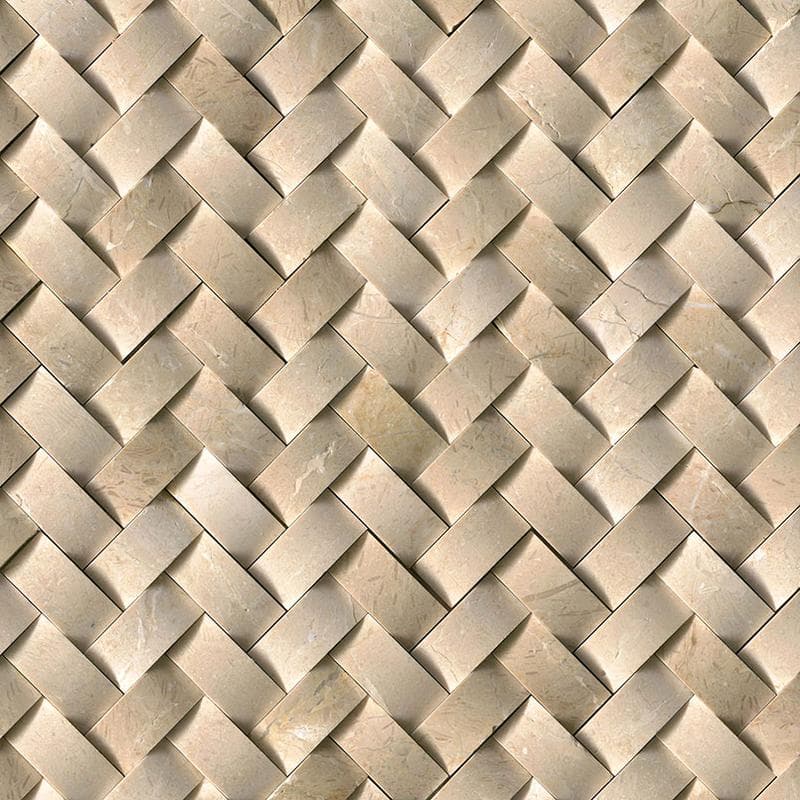 MSI Crema Herringbone Arched Mosaic - Image 8