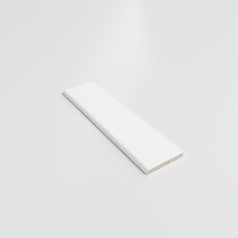 Color Collection Matte White Ice 2x8 Single Bullnose - Image 2
