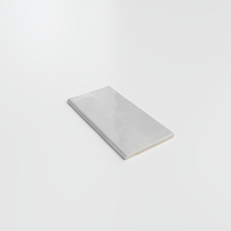 Maiolica Tender Gray 3x6 Single Bullnose - Image 2