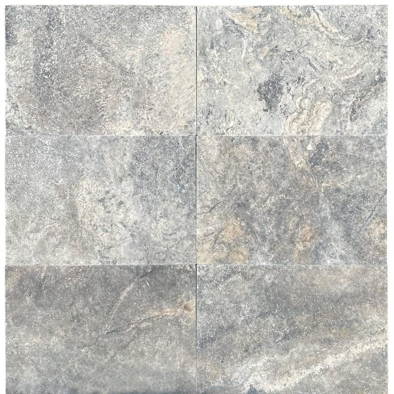 Silver Travertine Split Face 6x24 Ledger Panel Flats - Image 7