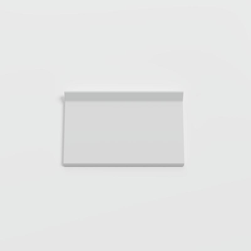 Color Collection Matte Tender Gray 3 3/4 x 6 Cove - Flat Top - Image 1
