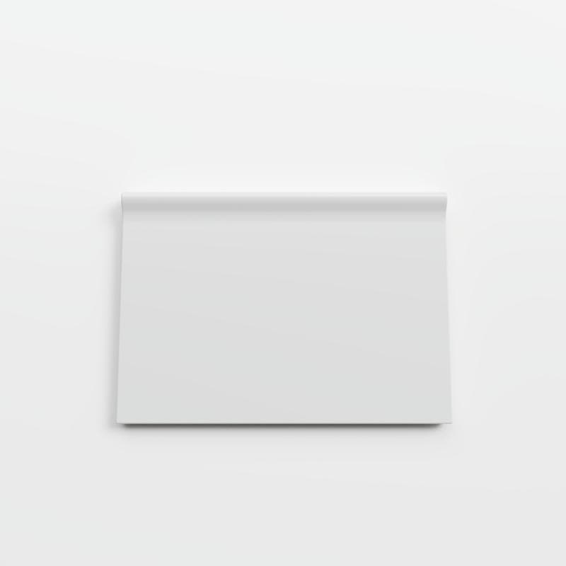 Color Collection Matte Tender Gray 4-1/4 x 6 RC Corner - Image 1