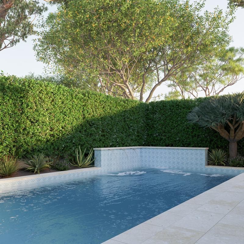 Aquabella Monticello Villanova 1x2 Porcelain Mosaic 12"x12" Pool Tile - Image 3
