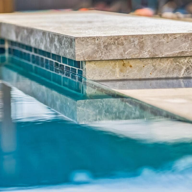 Aquabella Agate Larimar 1x2 Porcelain Mosaic 12"x12" Pool Tile - Image 6