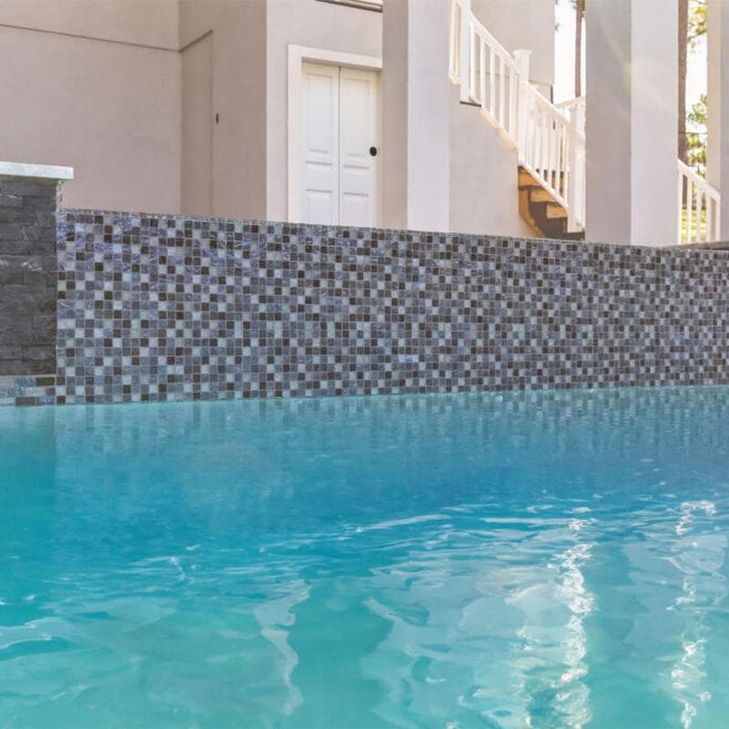 Aquabella Aurora Borealis Magic 1x1 Glass Mosaic 12"x12" Pool Tile (AB-1113) - Image 15