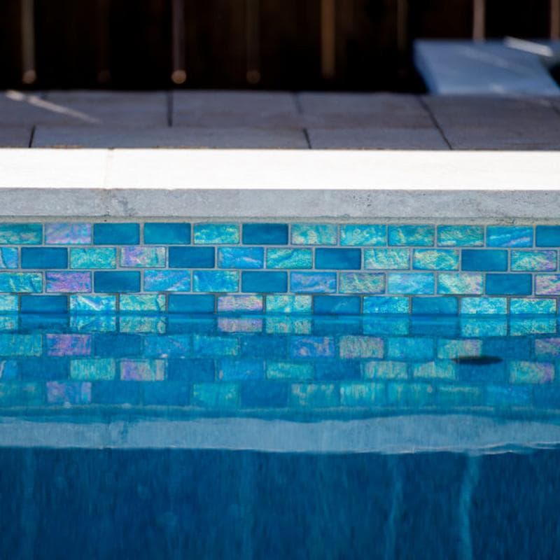 Aquabella Aurora Borealis Marvel 1x2 Glass Mosaic 12"x12" Pool Tile (AB-1211) - Image 14