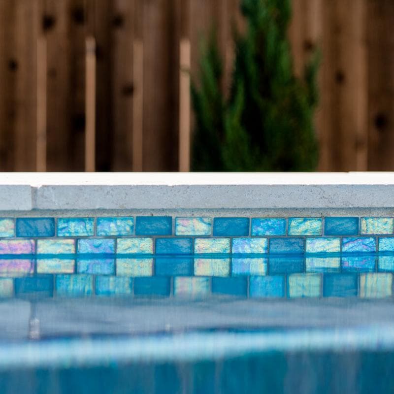 Aquabella Aurora Borealis Marvel 1x2 Glass Mosaic 12"x12" Pool Tile (AB-1211) - Image 13