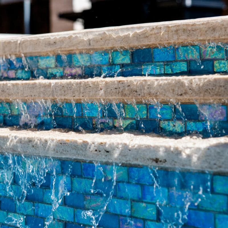 Aquabella Aurora Borealis Marvel 1x2 Glass Mosaic 12"x12" Pool Tile (AB-1211) - Image 6