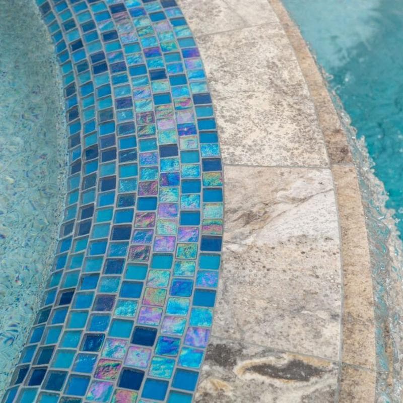 Aquabella Aurora Borealis Mystic 1x1 Glass Mosaic 12"x12" Pool Tile (AB-1112) - Image 19