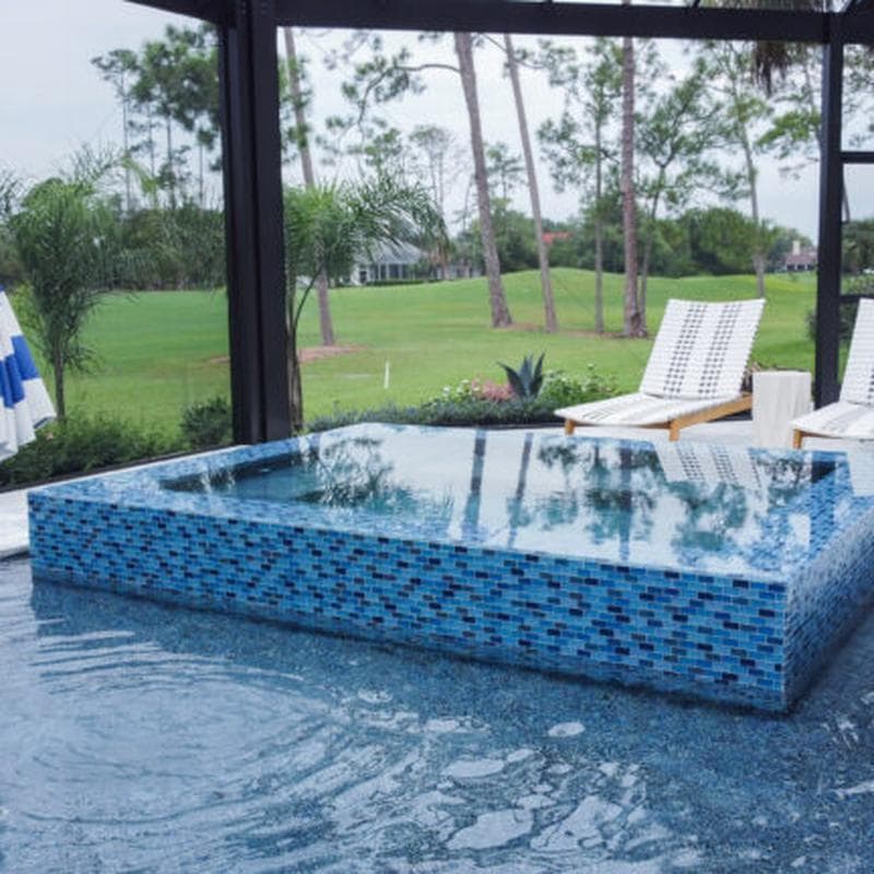 Aquabella Aurora Borealis Mystic 1x2 Glass Mosaic 12"x12" Pool Tile (AB-1212) - Image 15