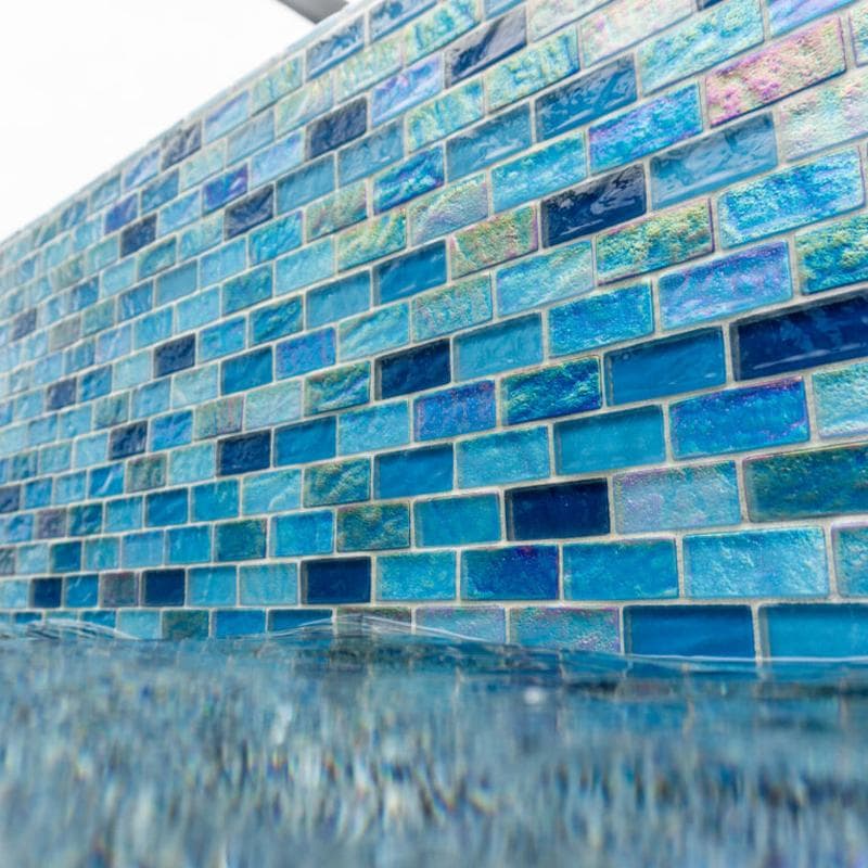 Aquabella Aurora Borealis Mystic 1x2 Glass Mosaic 12"x12" Pool Tile (AB-1212) - Image 19