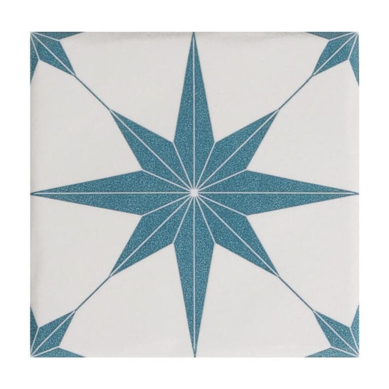 Aquabella Beachfront Santamonica Star 6x6 Porcelain Pool Tile - Image 1