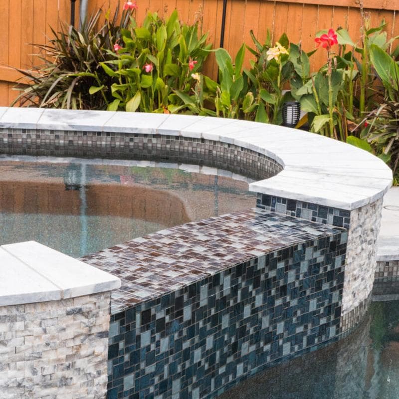 Aquabella Night Life Soul Block Random Glass Mosaic 12"x12" Pool Tile (NL-834) - Image 12