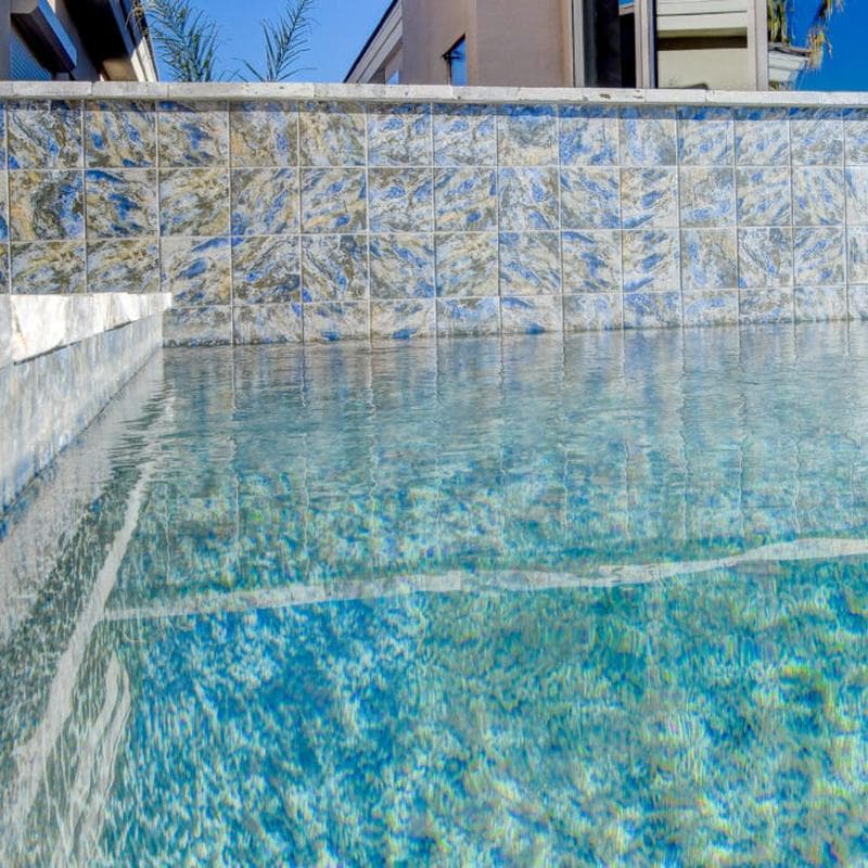 Aquabella Mountains Rockies 1x2 Porcelain Mosaic 12"x12" Pool Tile - Image 17
