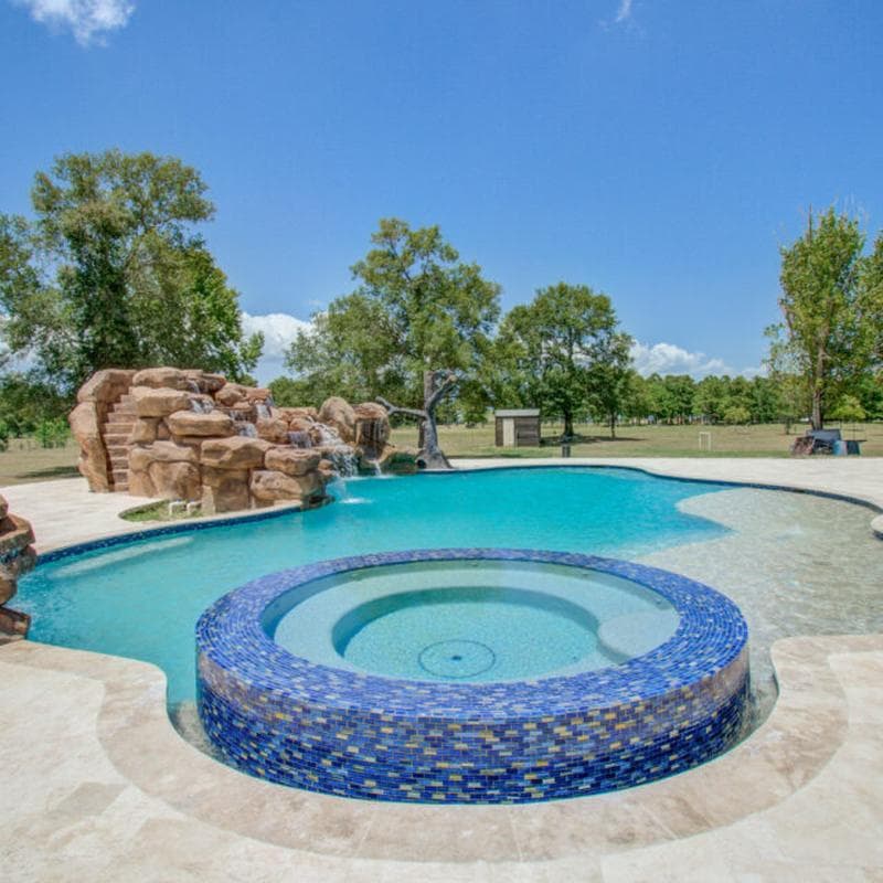 Aquabella Monet Water Lilies 1x2 Glass Mosaic 12"x12" Pool Tile (MS-1281) - Image 14