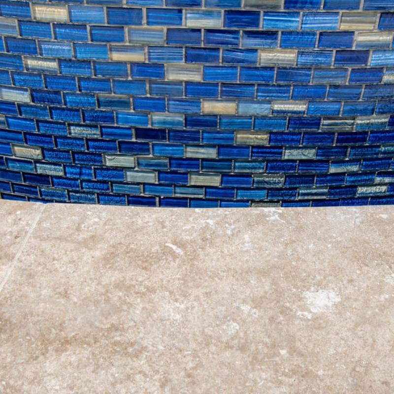 Aquabella Monet Water Lilies 1x2 Glass Mosaic 12"x12" Pool Tile (MS-1281) - Image 19