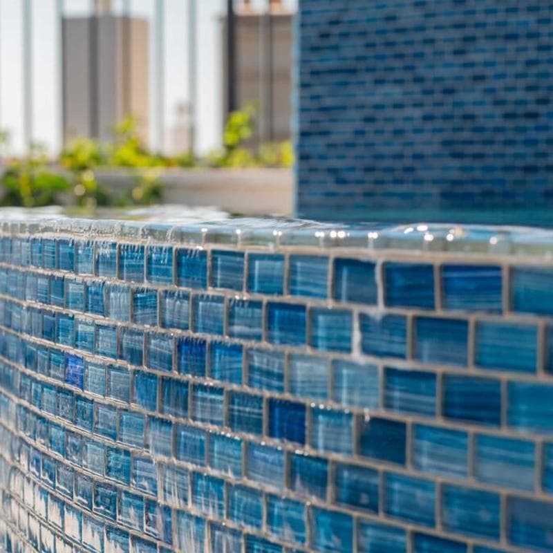 Aquabella Monet Impression 1x2 Glass Mosaic 12"x12" Pool Tile (MS-1280) - Image 17