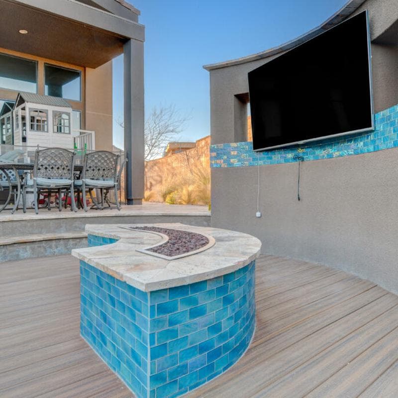 Aquabella Lunar Crescent 2x4 Glass Mosaic 12"x12" Pool Tile - Image 15