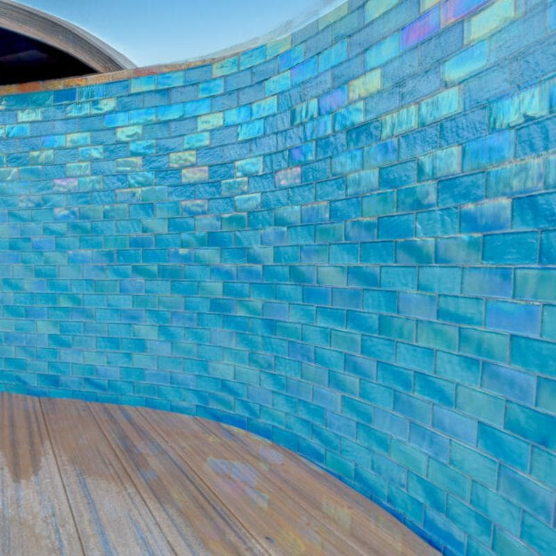Aquabella Lunar Crescent 2x4 Glass Mosaic 12"x12" Pool Tile - Image 18