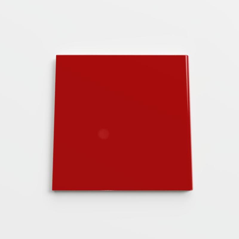 Color Collection Bright Red Pepper 4-1/4 x 4-1/4 Single Bullnose Corner - Image 1