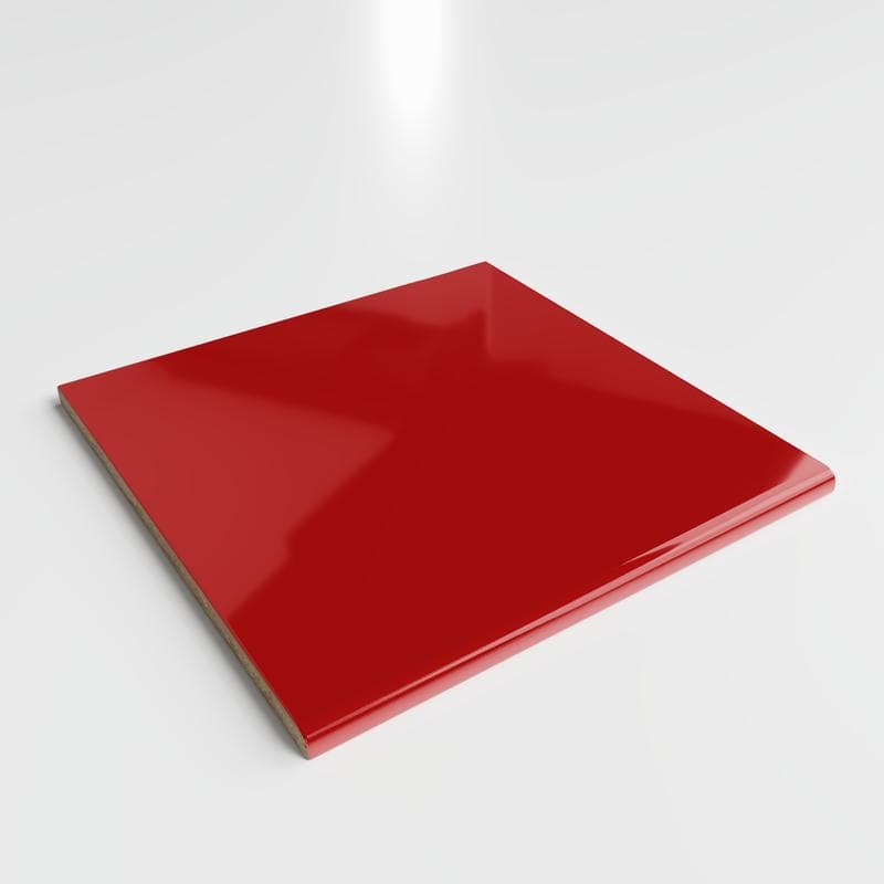 Color Collection Bright Red Pepper 6x6 Single Bullnose - Image 2