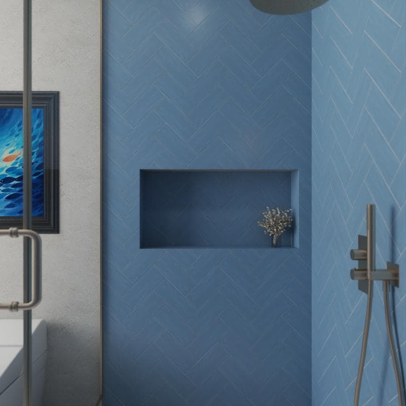 Maiolica Matte Blue Steel 4x10 - Image 7