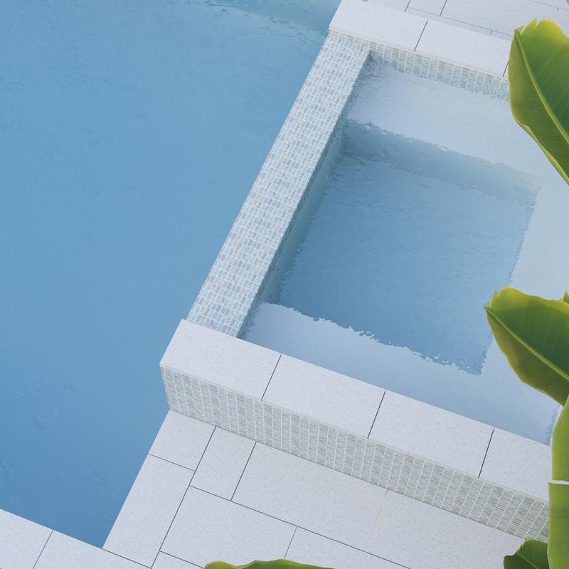 Aquabella Himalaya Tibet 1x2 Porcelain Mosaic 12"x12" Pool Tile - Image 5
