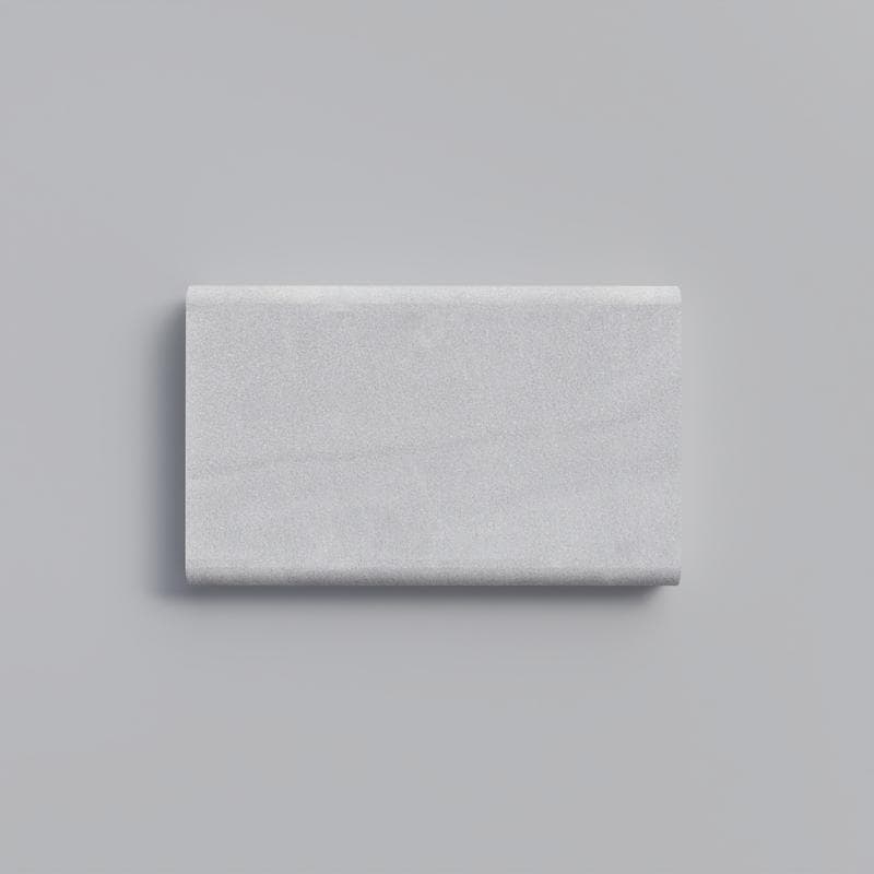 White Marble 5cm Double Bullnose Pool Coping 12x24 - Image 1
