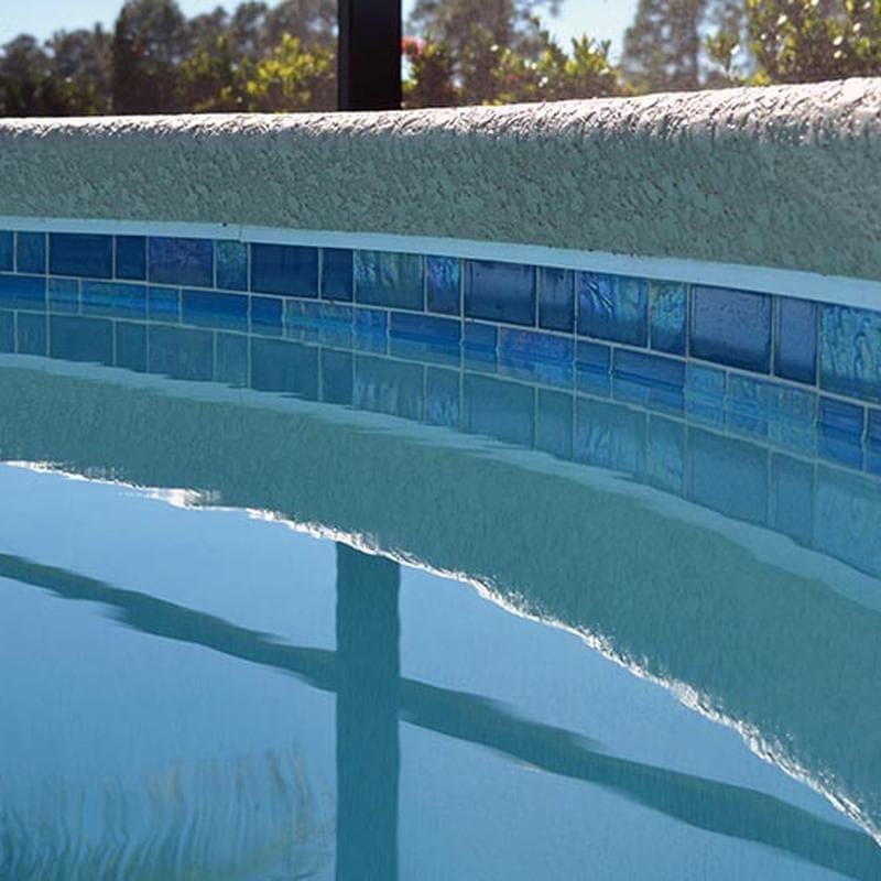 Twilight Azure Mixed Glass Mosaic 12"x12" Pool Tile - Image 3