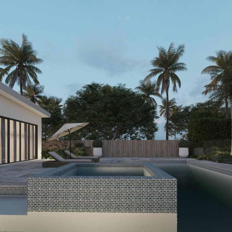 Aquabella Abyss Alexandria 1x2 Porcelain Mosaic 12"x12" Pool Tile (AY-1223) - Image 12