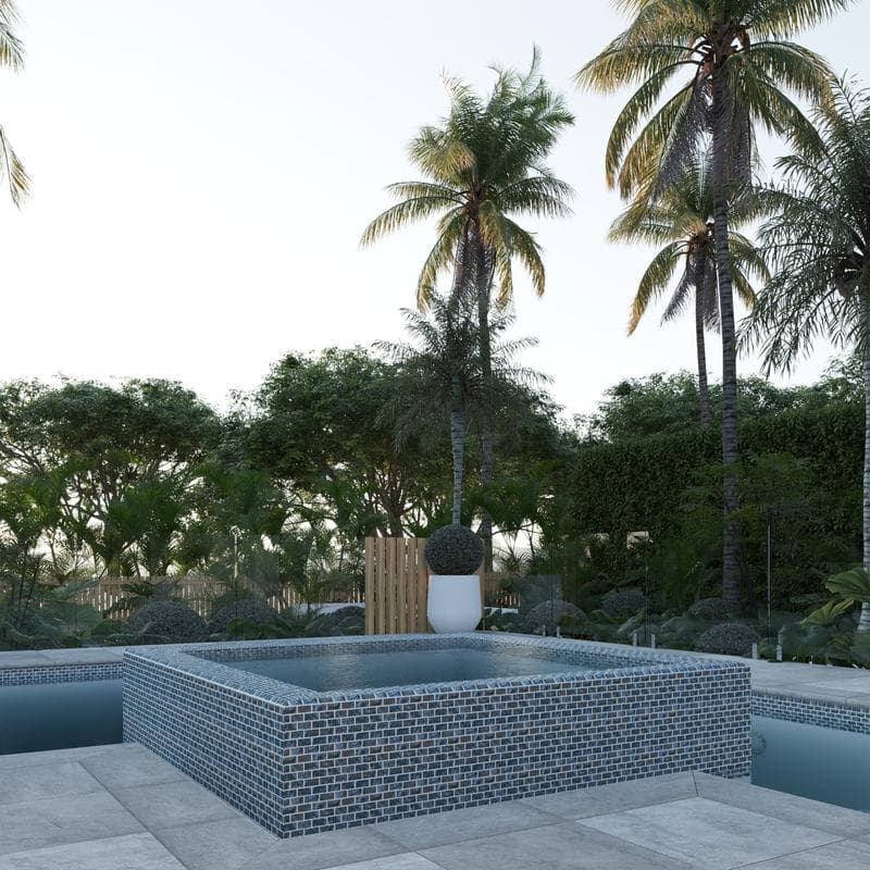 Aquabella Abyss Alexandria 1x2 Porcelain Mosaic 12"x12" Pool Tile (AY-1223) - Image 9