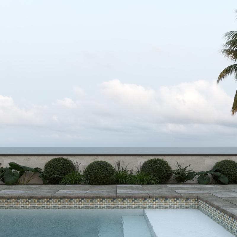 Aquabella Italian Slate Naples 1x2 Porcelain Mosaic 12"x12" Pool Tile (IS-1237) - Image 4