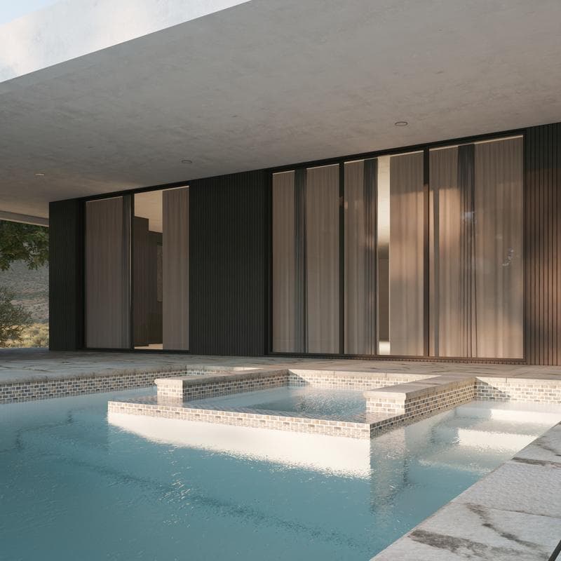 Aquabella Italian Slate Milan 1x2 Porcelain Mosaic 12"x12" Pool Tile (IS-1235) - Image 8