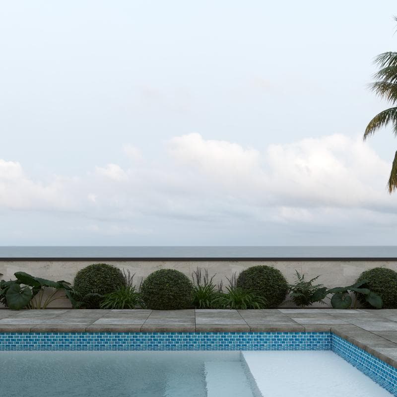 Aquabella Aurora Borealis Marvel 1x2 Glass Mosaic 12"x12" Pool Tile (AB-1211) - Image 4