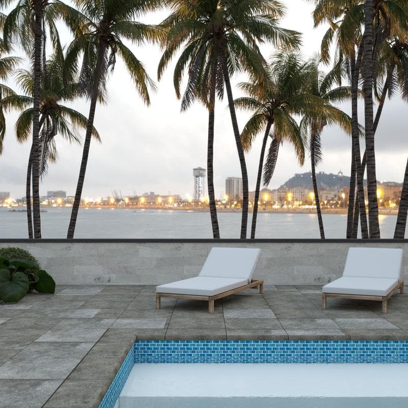 Aquabella Aurora Borealis Marvel 1x2 Glass Mosaic 12"x12" Pool Tile (AB-1211) - Image 5