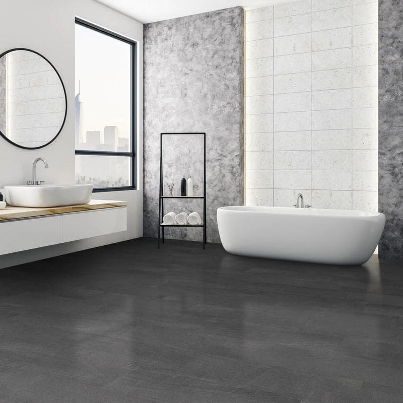Shorebreak Marble-Style: Black Sands Marble 12x24 Laminate Flooring (AC4 Wear Layer) - Image 2