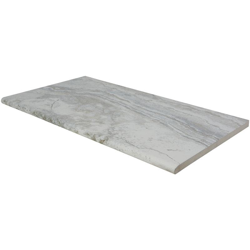 Argento Travertino 2cm Bullnose Pool Coping 13x24 - Image 1