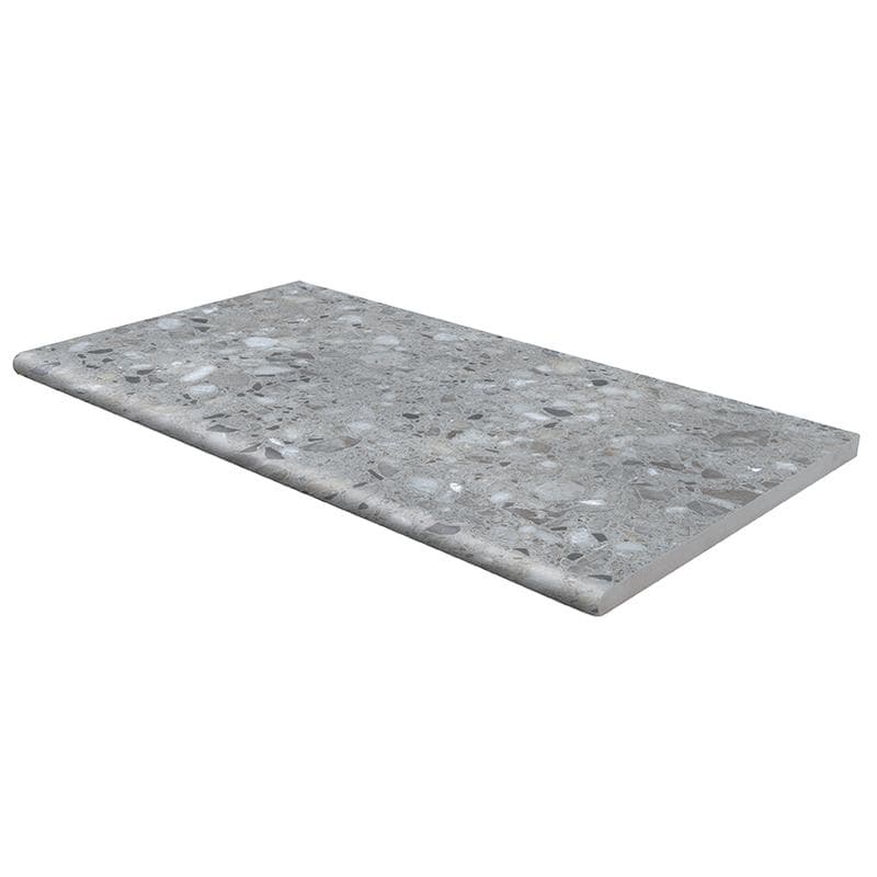 Terrazo Gris 2cm Bullnose Pool Coping 13x24 - Image 1