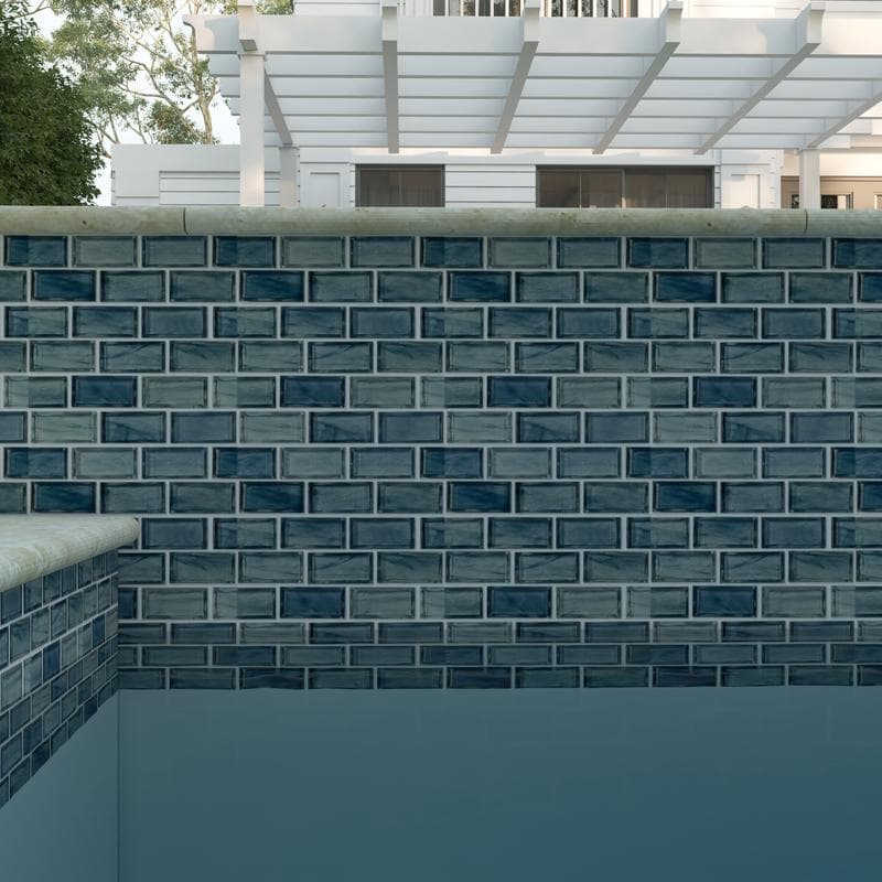 Aquabella Fjord Majestic 1x2 Glass Mosaic 12"x12" Pool Tile (FJ-1297) - Image 12