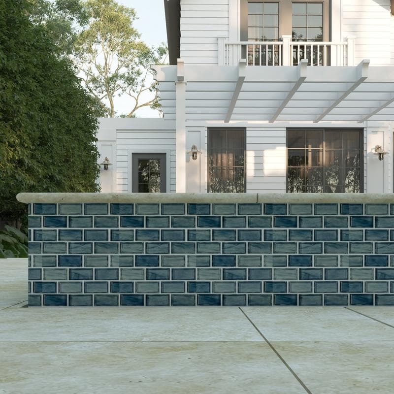 Aquabella Fjord Majestic 1x2 Glass Mosaic 12"x12" Pool Tile (FJ-1297) - Image 11