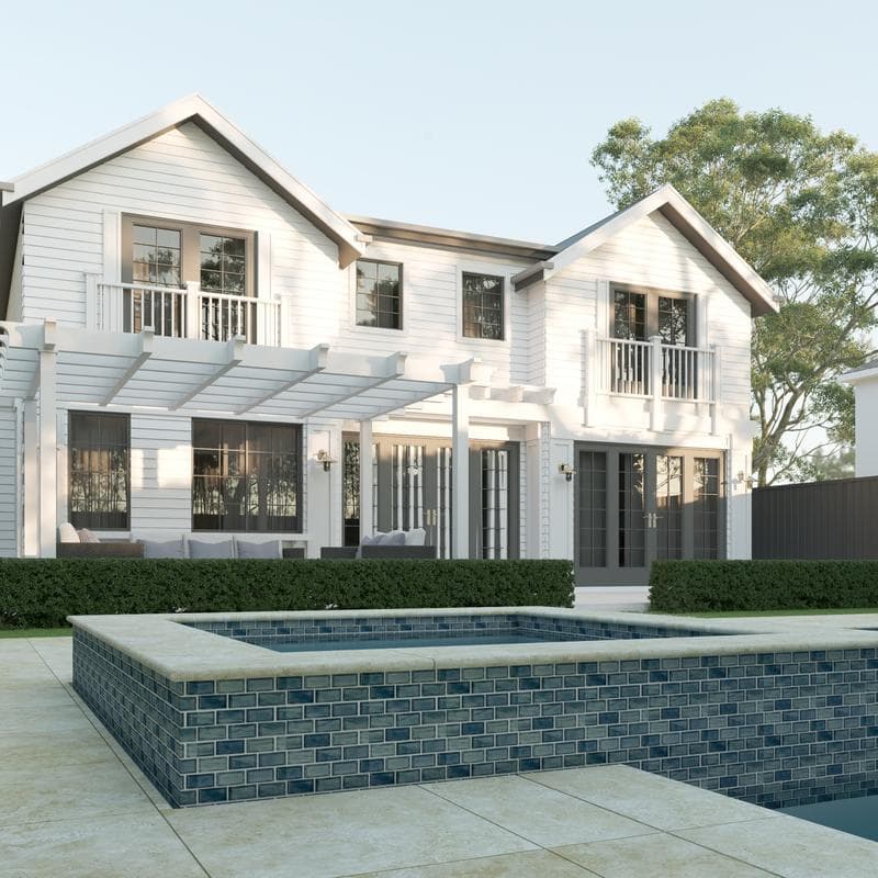 Aquabella Fjord Majestic 1x2 Glass Mosaic 12"x12" Pool Tile (FJ-1297) - Image 2